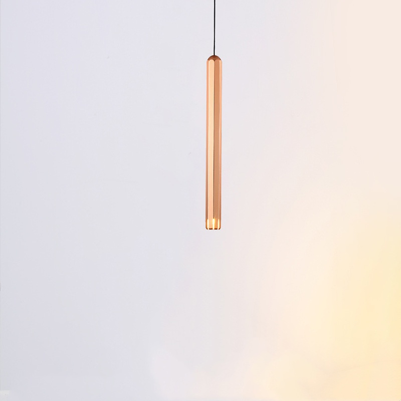 New Design Minimalist Linear Tube LED Pendant Lamp for Restaurant Kitchen Colored Decorative Pendant Light (ZY-D074)