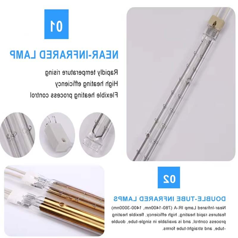 Wholesale Baking Paint Oven Heating Infrared Lamp Tube Heating Pipe Lamp for Industrial Use