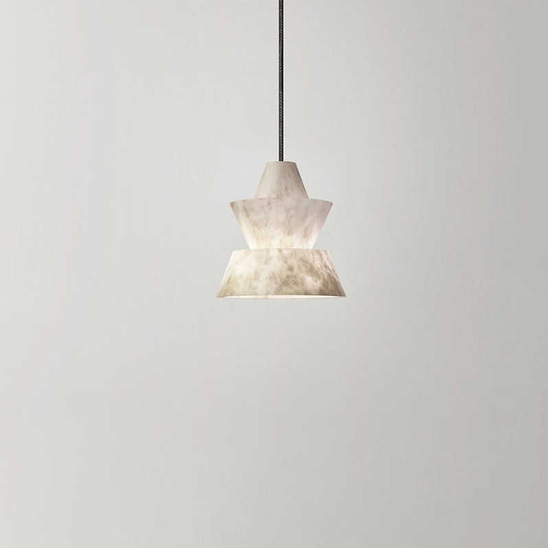 Postmodern Indoor Kitchen White Lab Pendant Minimalist Decorative Lighting Alabaster Hanging Lamp