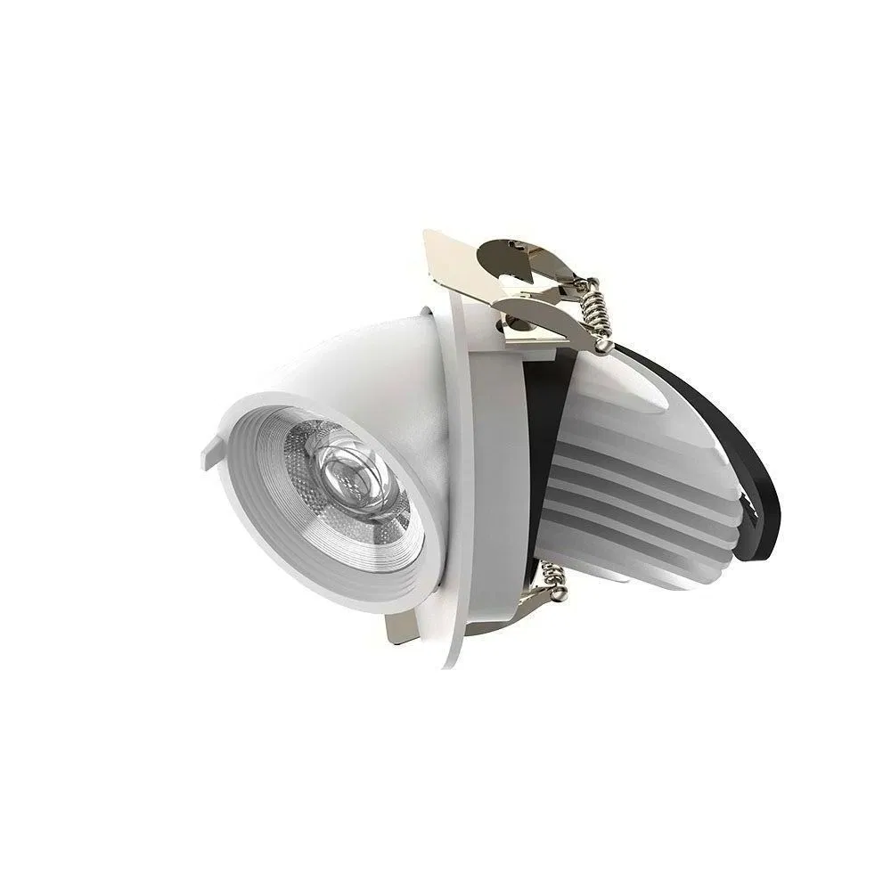 China Recessed Gimbal LED Down Light 10W Anti-Glare Design, Ra>95, 120lm/W Outcut 75-80mm