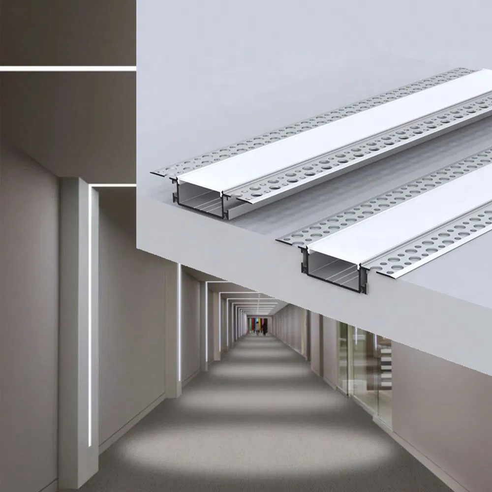 88mm * 18mm Minimalist Design Drywall Plaster Linear Light Trough Decorative First Choice