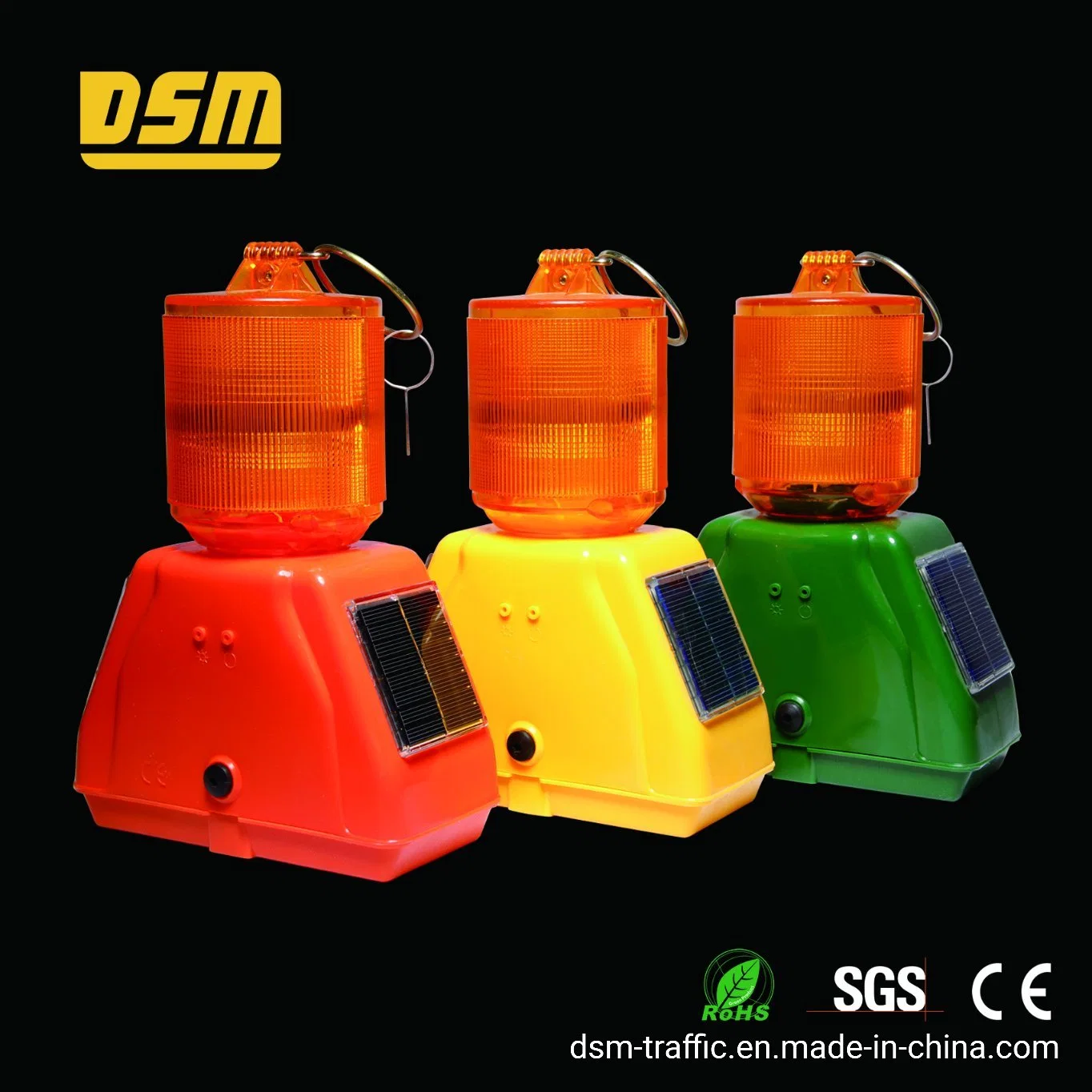 Solar Warning Light for Traffic (DSM-14T)