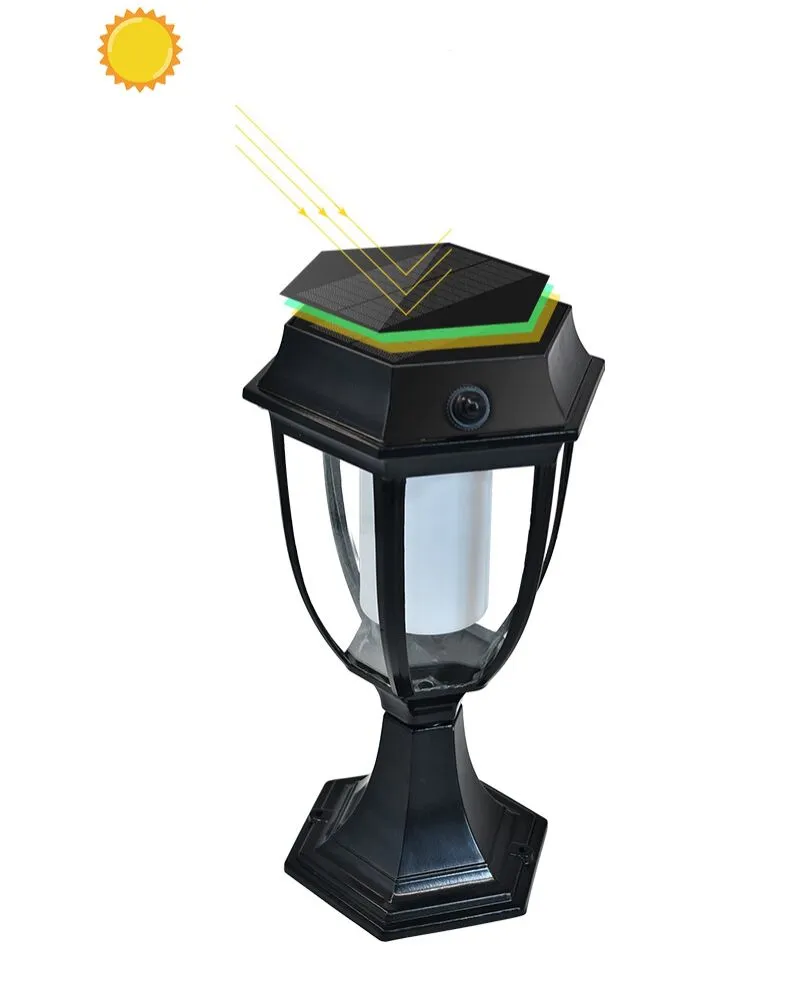 Solar Post Light Detail 2