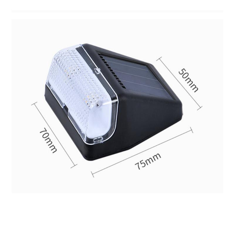 Wholesale Quality Solar Powered Waterproof Outdoor Garden Wall Step Lamp Hot Selling Plastic Fence Wall Solar Decorative Lantern Hot Sensor Solar Wall Light