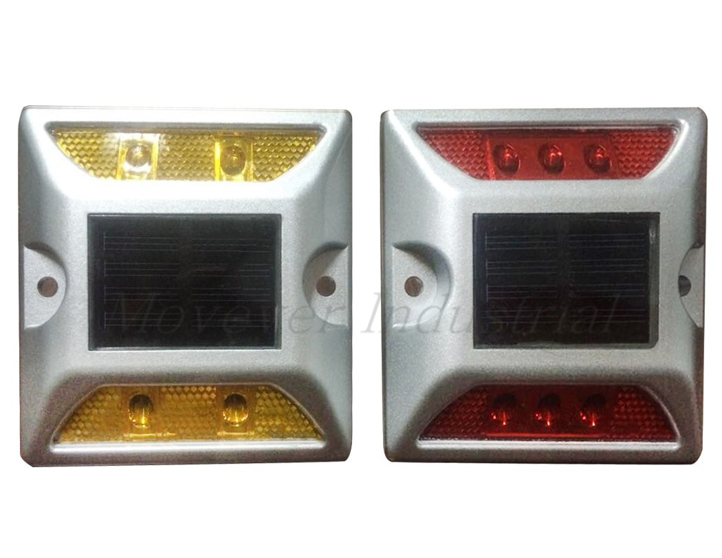 Solar-Powered Deck Dock Light Driveway Warning Lights Energy Saving Road Stud