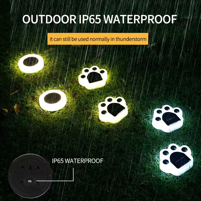 Animation-Designed LED Solar Ground Lights Suitable for Park Steps Trails