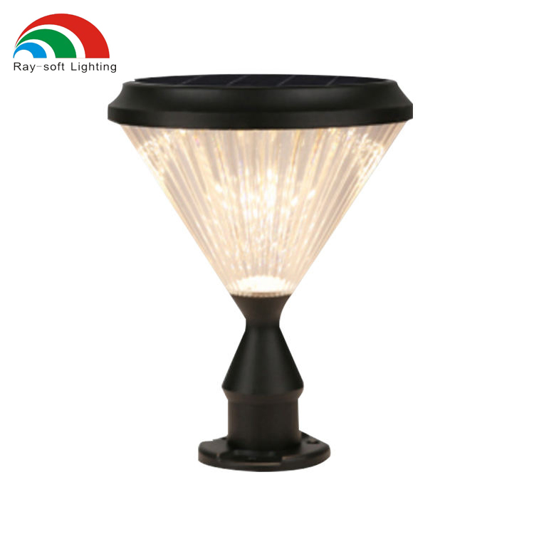 Premium Solar LED Pillar Light for Outdoor Gates