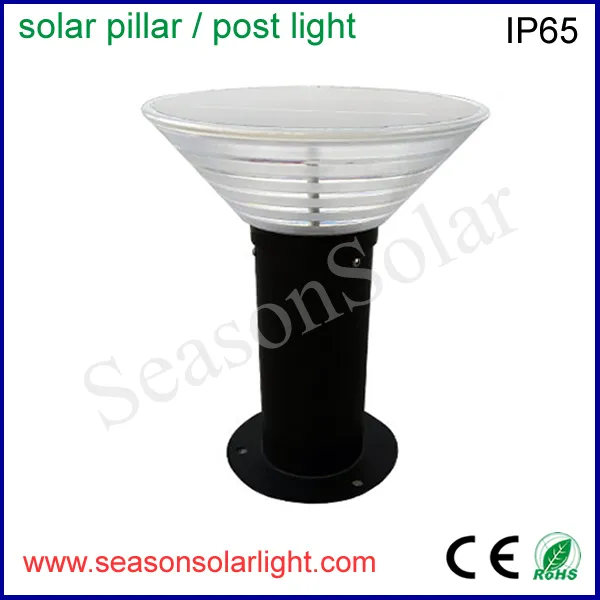 Pathway Bollard Light Outdoor LED Solar Gate Post Pillar Light
