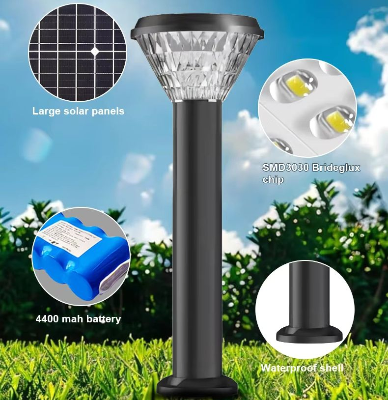 Outdoor Garden Bollard Light High Quality IP65 Waterproof Solar Garden Lights