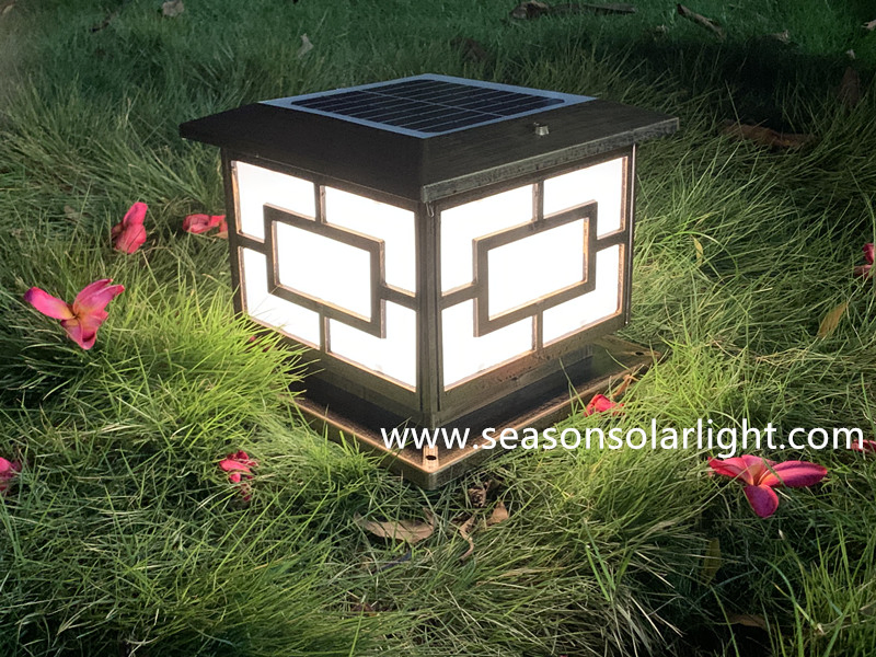 Bright Decking Light CE Solar Post Lighting Outdoor Garden Lighting with Warm White LED Light