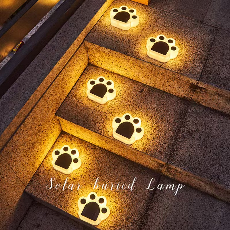 Animation-Designed LED Solar Ground Lights Suitable for Park Steps Trails