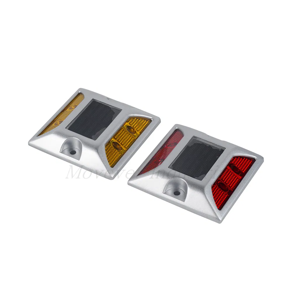 Solar-Powered Deck Dock Light Driveway Warning Lights Energy Saving Road Stud