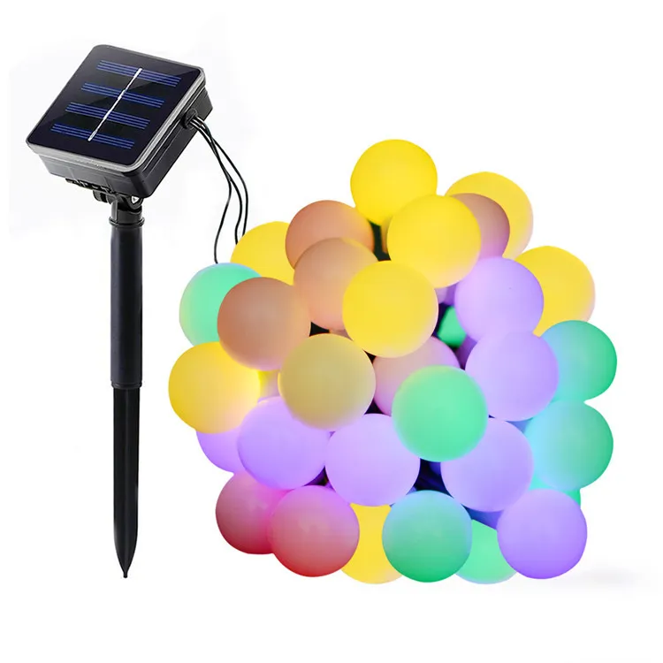Bubble ball solar string light