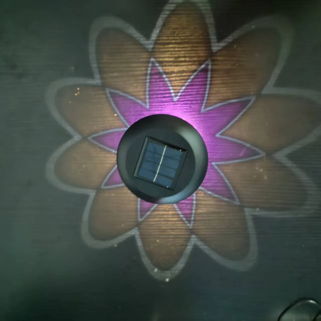 Solar Light Flower RGB Waterproof Outdoor Landscape Lawn Ground Pathway Garden Lighting