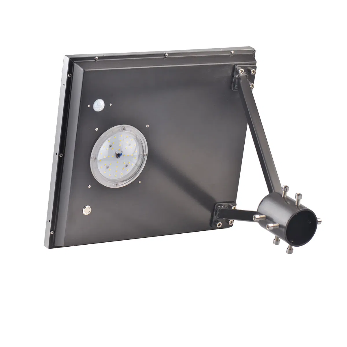 Bbier Smart Outdoor Street Lamp 50W LED Square Solar Post Top Light with CE RoHS Listed