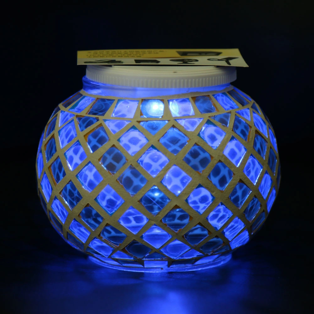 2019 New Multicolorful Ground Wall Solar Round Colorful Decoration Lantern Lamp Light