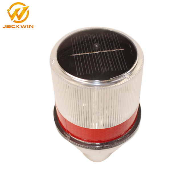 Solar LED Barricade Road Safety Traffic Cone Warning Light