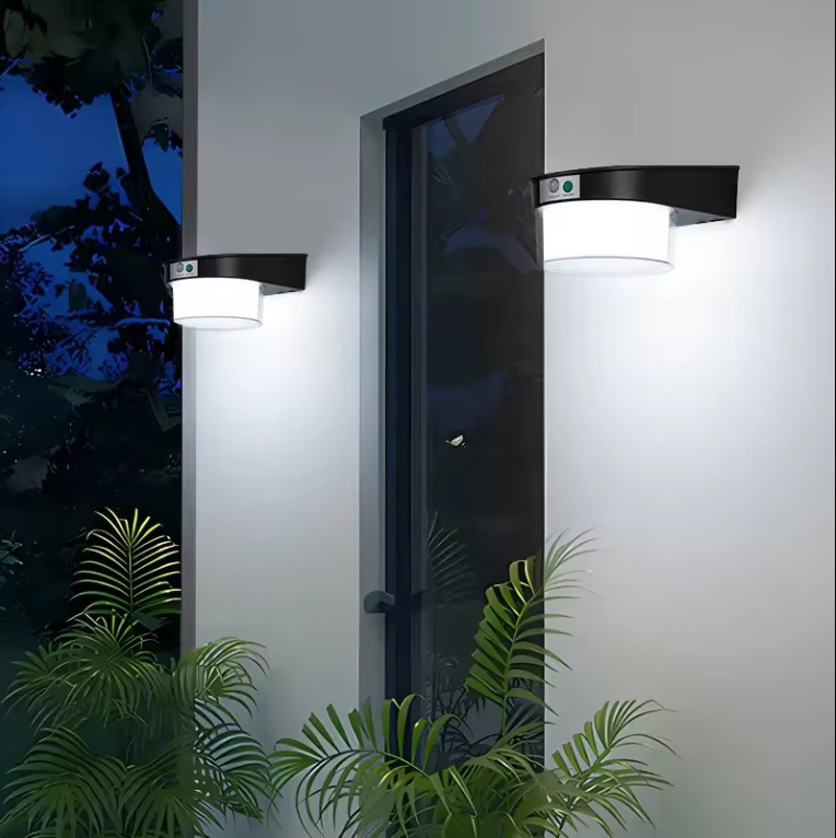 LED Solar Motion Sensor Wall Light Outdoor Waterproof Security Fence Light for Garden