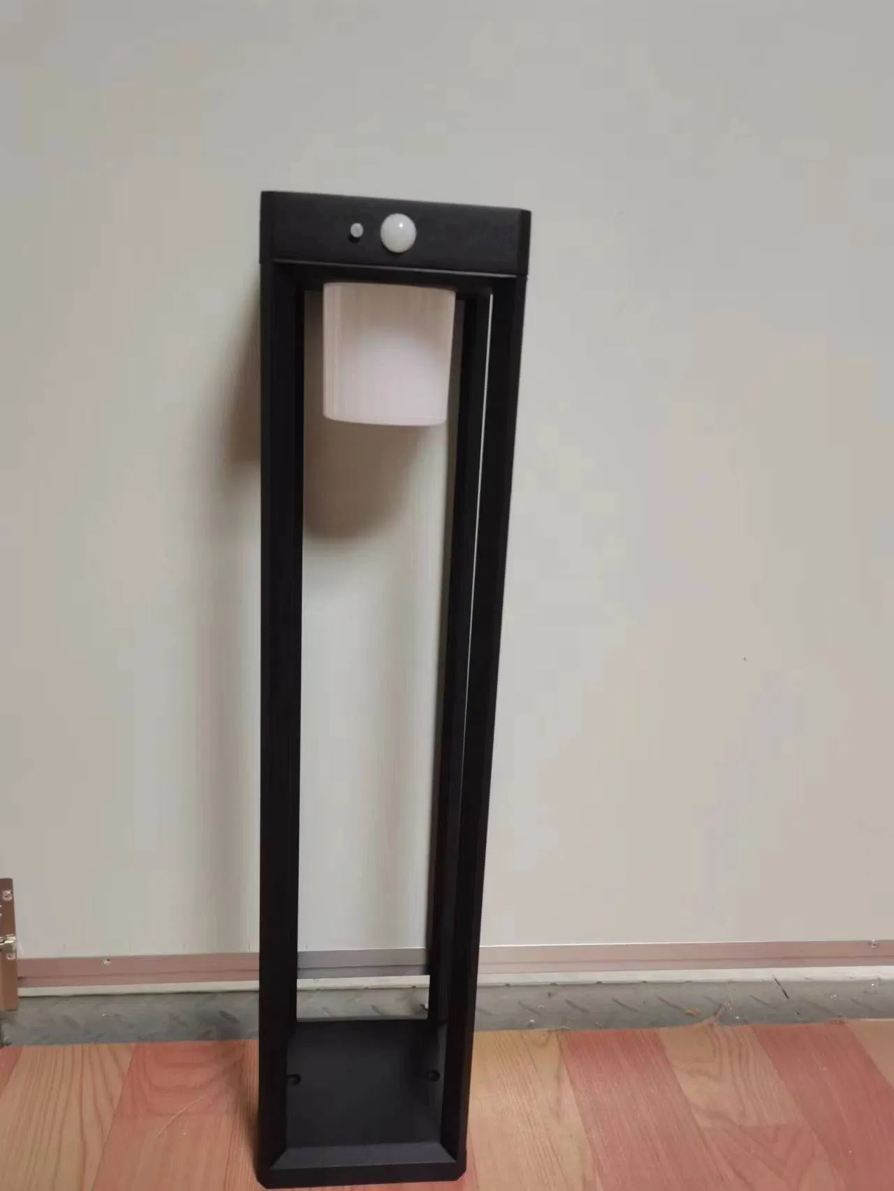 0.5m Height Aluminum Lantern Motion Sensor LED Outdoor Solar Wall Bollard Light