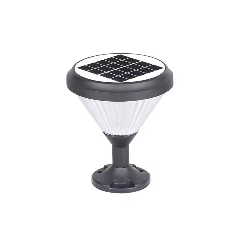Modern Front Pillar Solar Gate Light Solar LED Pillar Light Outdoor Garden Light Waterproof Design