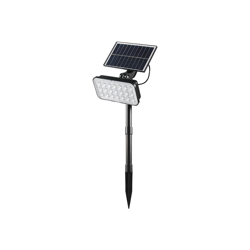 Portable ABS Rechargeable Light IP65 Garden Solar Motion Sensor Light Outdoor Solar Spot Spike Light with LED Lighting Lamp