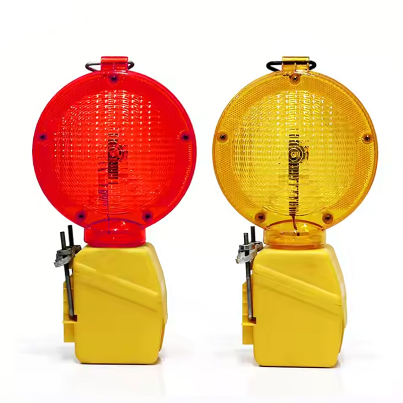 Factory Price Bright Solar Battery Powered Lights LED Cone Warning Lamp Traffic Road Safety Barricade Light