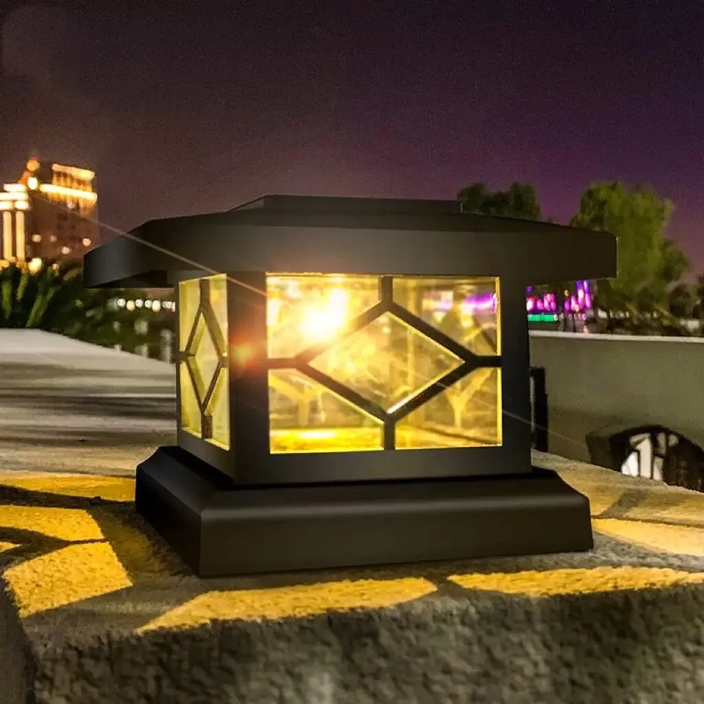 Best Modern Solar Powered Yard Decorative Lamp LED Post Top Light