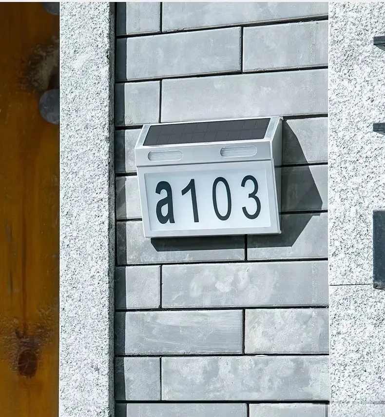 Solar House Number Light 9