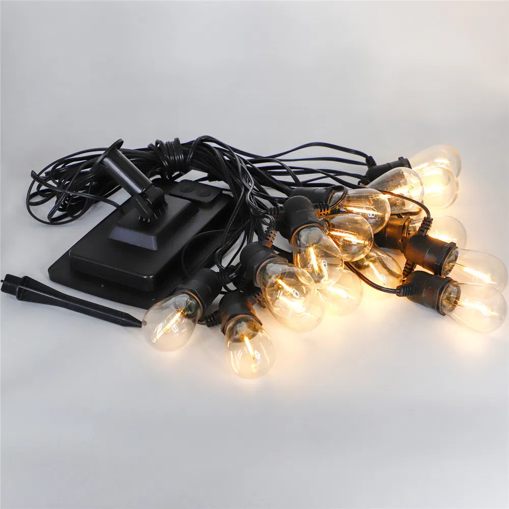 LED 45FT Outdoor Solar String Lights IP65 Christmas Tree Decoration Garland Fairy Light