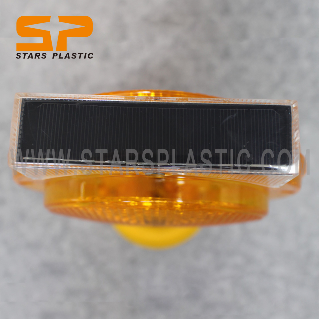 Solar Power High Bright LED Traffic Safety LED Flashing Barricade Warning Light Cone Light