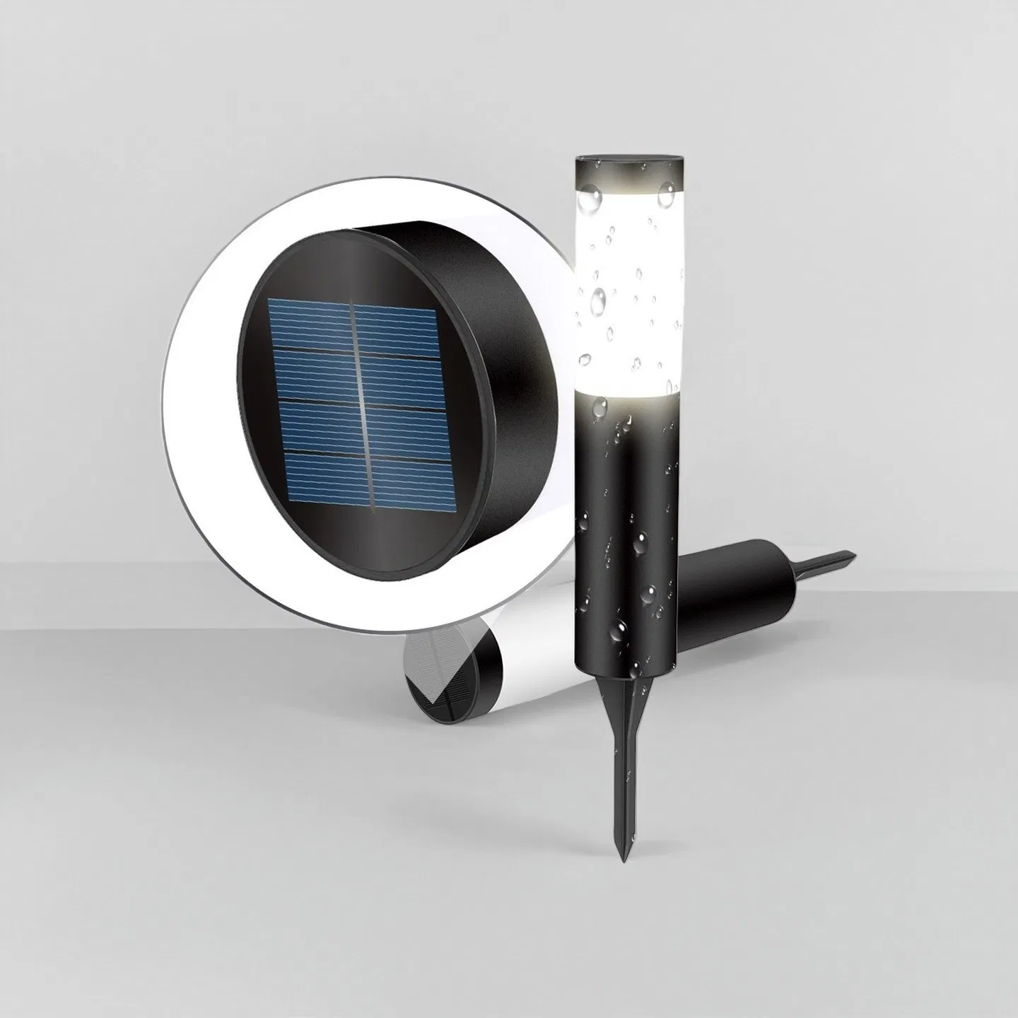 Hot Sell Bollard LED Lawn Solar Light Ground Insert Mounted