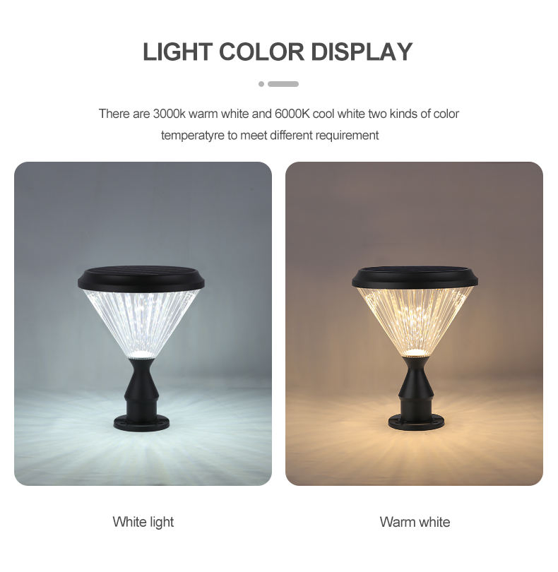 Premium Solar LED Pillar Light for Outdoor Gates