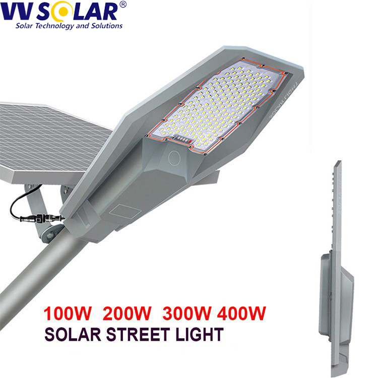 2025 V V Factory Quality Outdoor All in One Solar Street Light Top Post High Powered 400W 500W 600W IP66 LED Street Solar Lamp