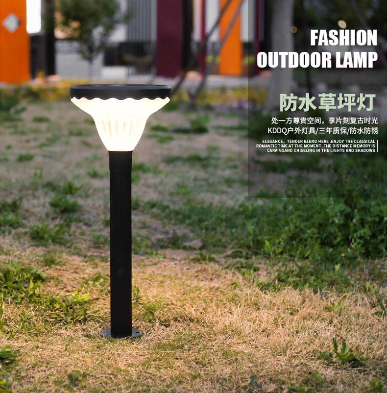 LED Solar Garden Lamp IP65 Waterproof Floor Lamp Lawn Ground Courtyard Decor Light Outdoor Lighting