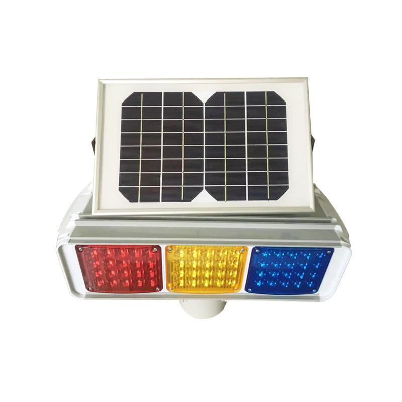 Trending Products Red Blue Traffic Flash Double-Side Traffic LED Warning Strobe Light Solar Flash Light