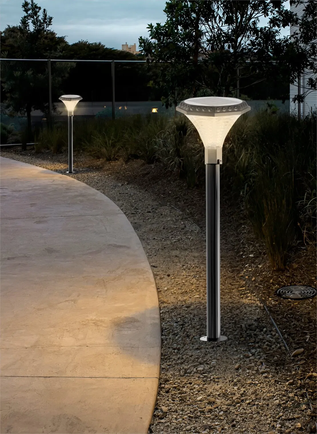 Outdoor Garden Bollard Light High Quality IP65 Waterproof Solar Garden Lights