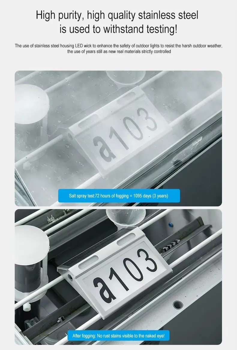 Solar House Number Light 6