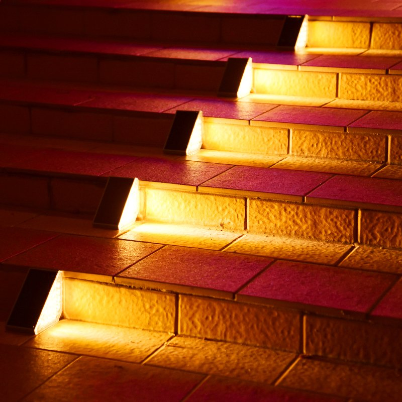 Waterproof LED Solar Step Lights for Safe Outdoor Navigation