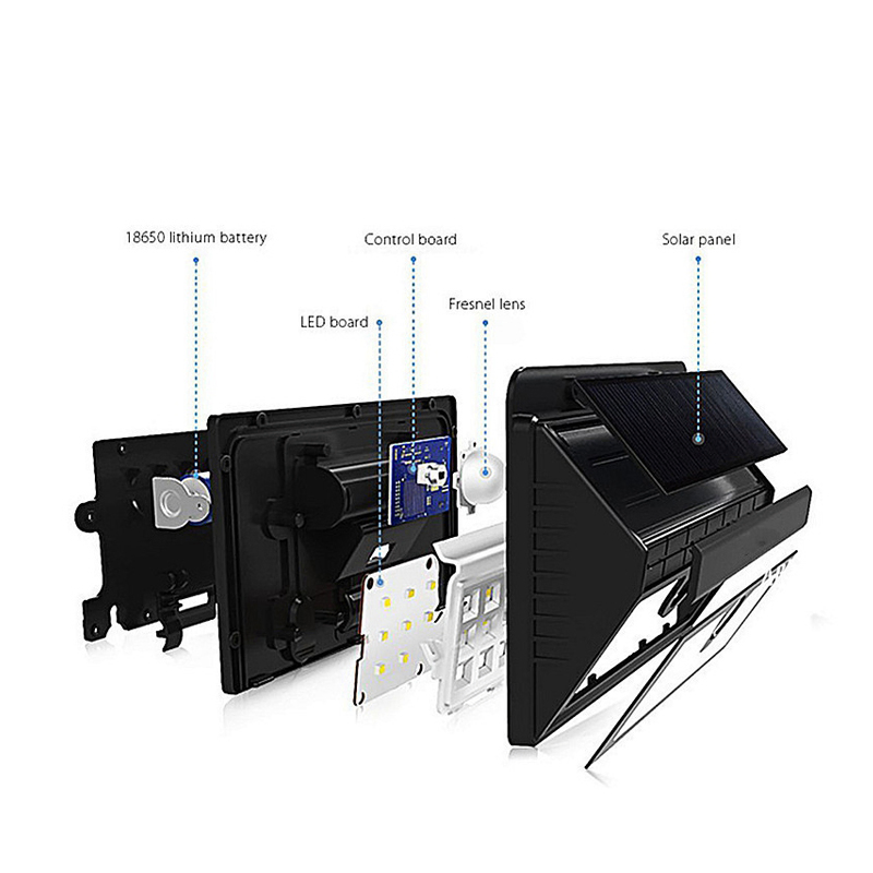 Brightenlux Super Power Motion Solar Sensor Energy Wall 45LED Lights for Patio Deck Yard Garden