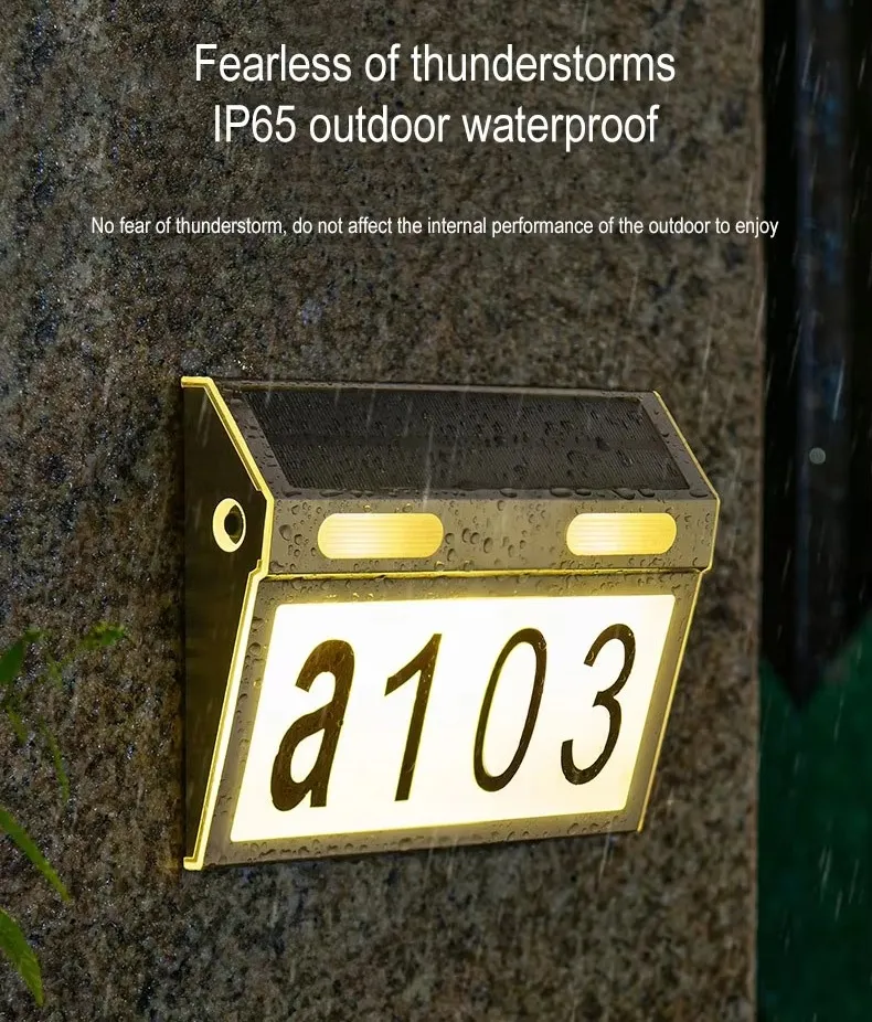 Solar House Number Light 5
