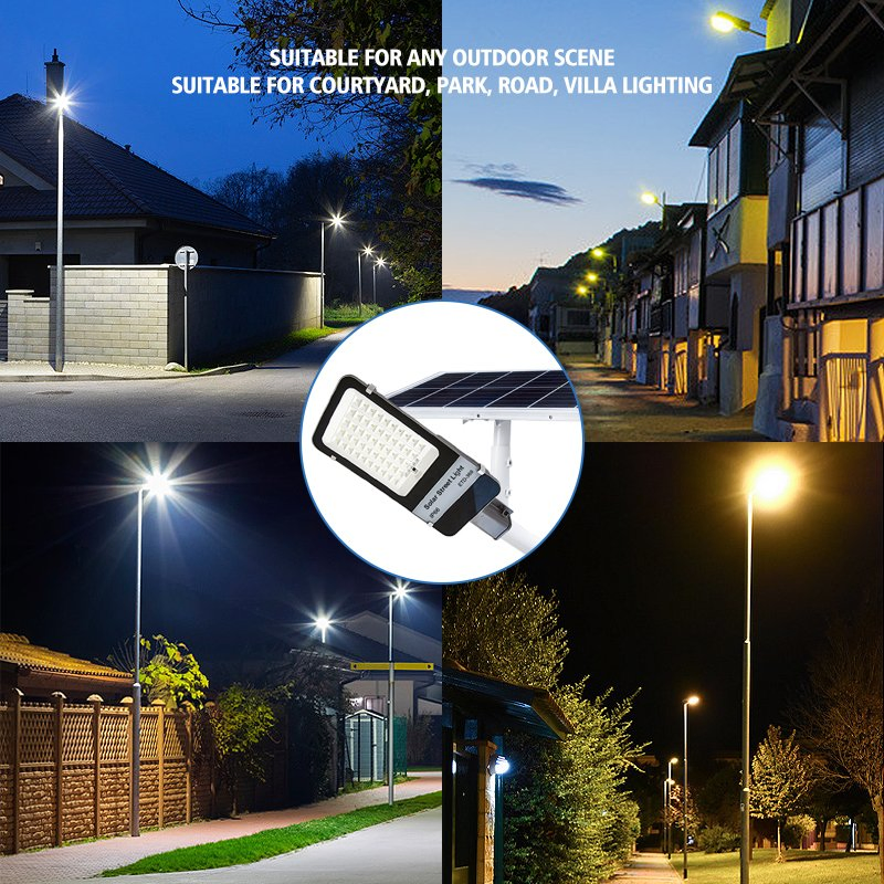 Solar Powered Motion Sensor LED Flood Security Light with Lights Solar Lights Outdoor with Remote Control