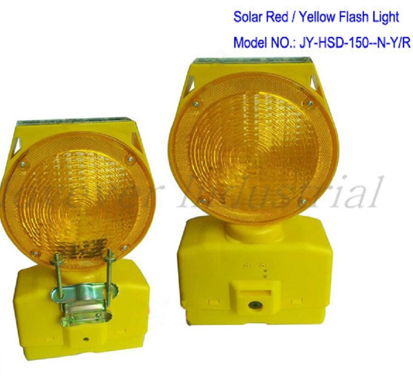 Portable Solar Flashing Light Warning Lamp Traffic Crossing Traffic Barrier Barricade Light