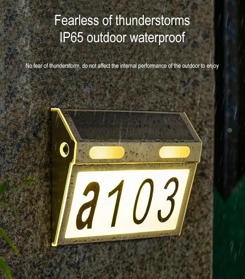 Solar House Number Light 1