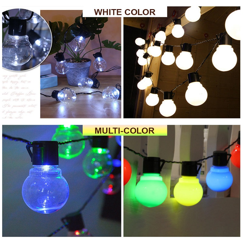 LED Solar Outdoor Patio Garden Waterproof Lamp Fairy Garland String Light