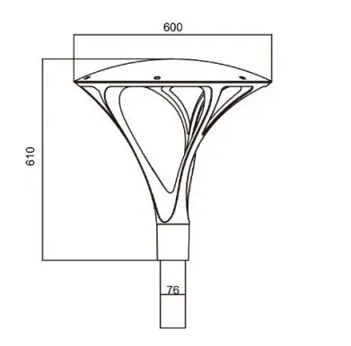 Solar Garden Light Component