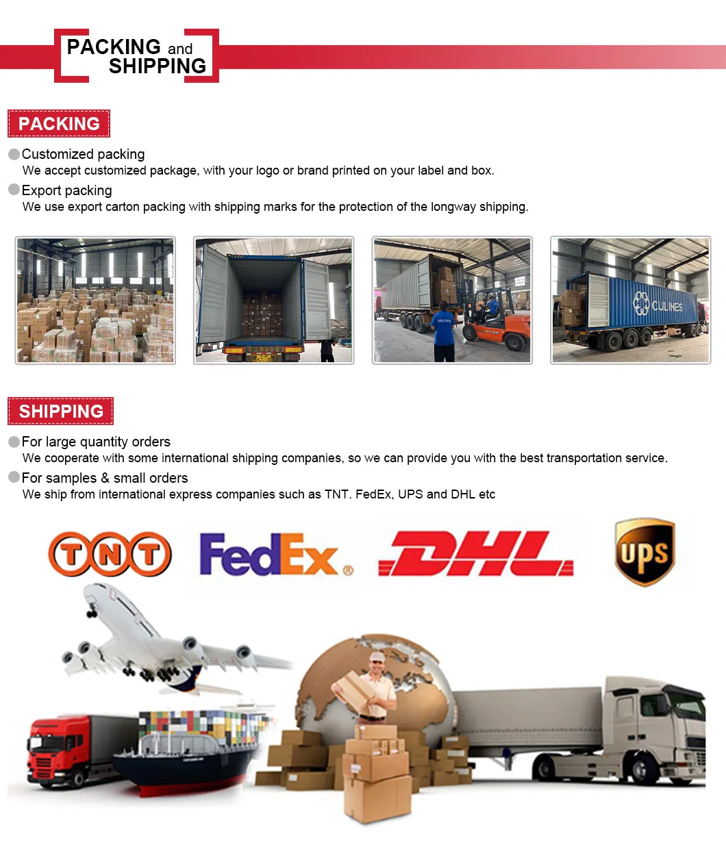 Packaging and Shipping Details