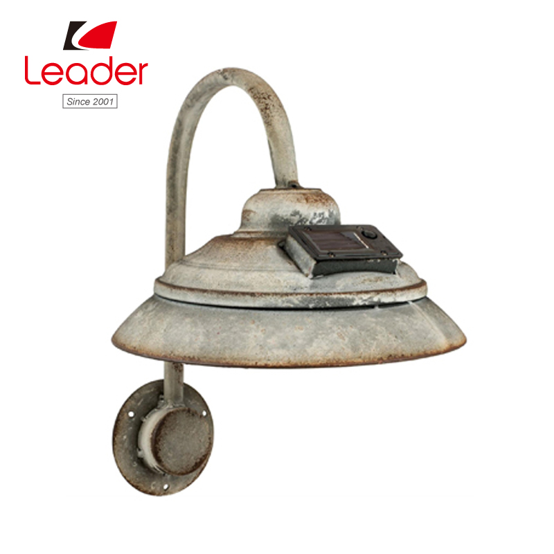 Solar Light Outdoor, Wall Mount Rustic Vintage Red Decor Barn Light, Waterproof, No Wiring, Decor Lighting for Patio, Garden, Deck, Path, Courtyard