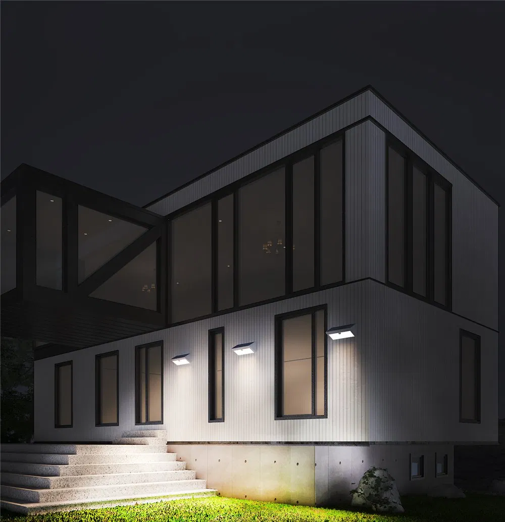 Dusk to Dawn IP65 Waterproof LED Lamp PIR Motion Sensor Outdoor Garden Solar Powered Security Wall Light