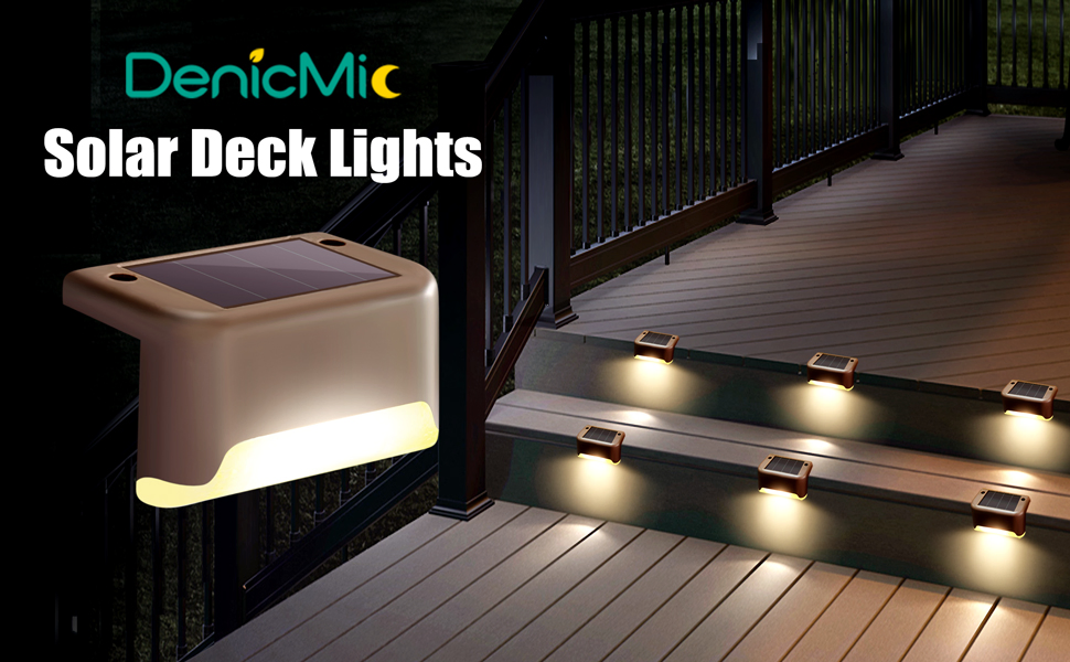 China Factory Solar Deck Lights Outdoor for Fence Yard Stair