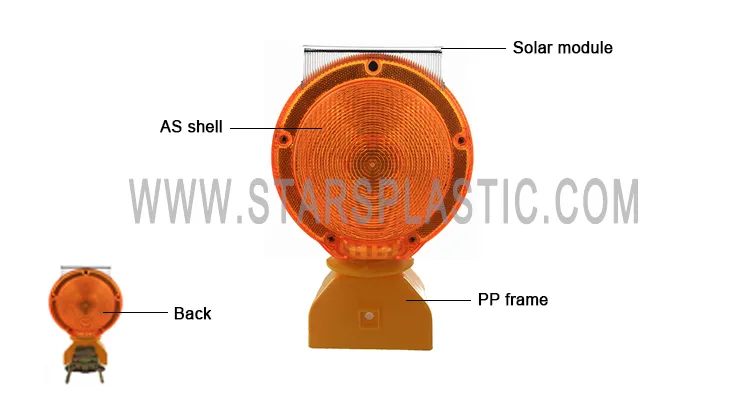 Solar Barricade Warning Light